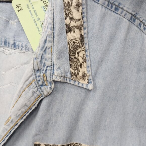 3610 Size 4X Upcycled Jean Duster. - Picture 5 of 6